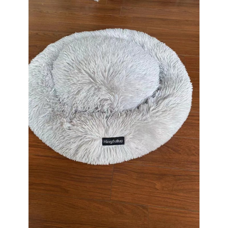 Pet Dog Bed Comfortable Donut Round Dog Kennel Ultra Soft Washable Dog and Cat Cushion Bed Winter Warm Doghouse Dropshipping