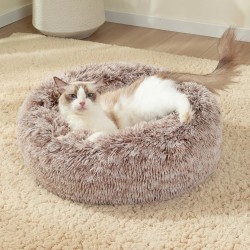 Pet Dog Bed Comfortable Donut Round Dog Kennel Ultra Soft Washable Dog and Cat Cushion Bed Winter Warm Doghouse Dropshipping