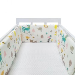 200*30cm Zipper Baby Bed Bumper Soft cotton Breathable Baby Bedding Bumper Collision Around Baby Bumper