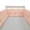 200*30cm Zipper Baby Bed Bumper Soft cotton Breathable Baby Bedding Bumper Collision Around Baby Bumper