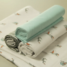 NEW color 4PCS/PACK 100% Cotton Supersoft Flannel Receiving Newborn Baby Blanket Swaddle Baby Bedsheet 76*76CM Baby Blankets