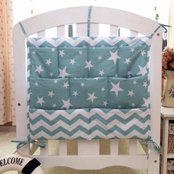 Cartoon Rooms Nursery Hanging Storage Bag Baby Cot Bed Crib Organizer Toy Diaper Pocket for Newborn Crib Bedding Set 50*60 cm